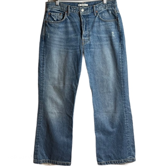 GRLFRND Denim Linda Crop Distressed Jean Size 30 - Picture 4 of 10